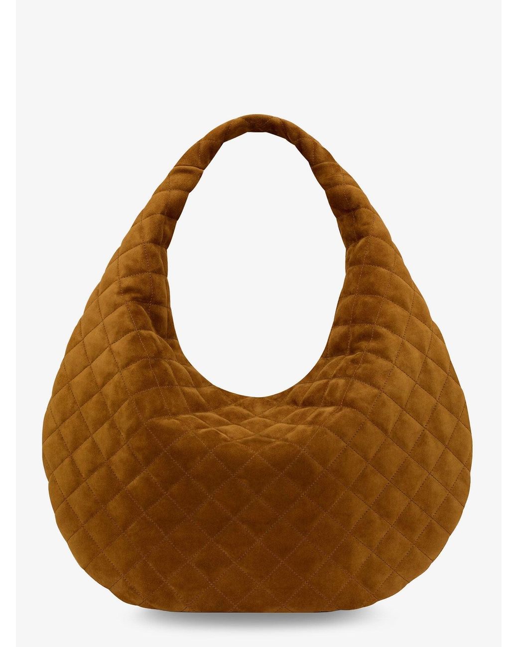 Saint Laurent Brown Icare Hobo Suede Handbag