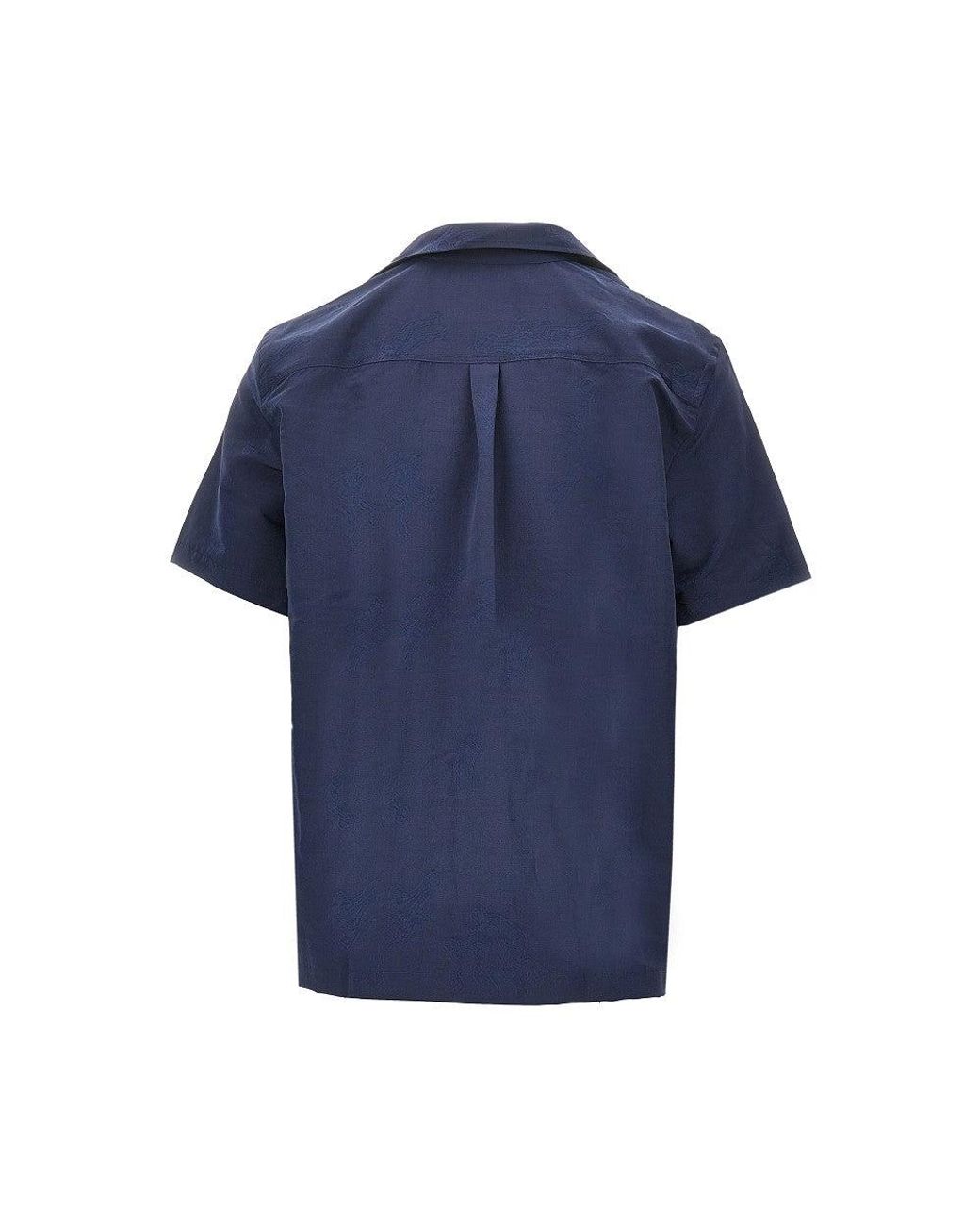 Les Deux Blue 'Lesley Players' Bowling Shirt for men