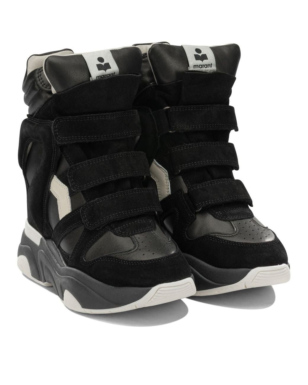 Isabel Marant Black "Balskee" High Top Sneakers