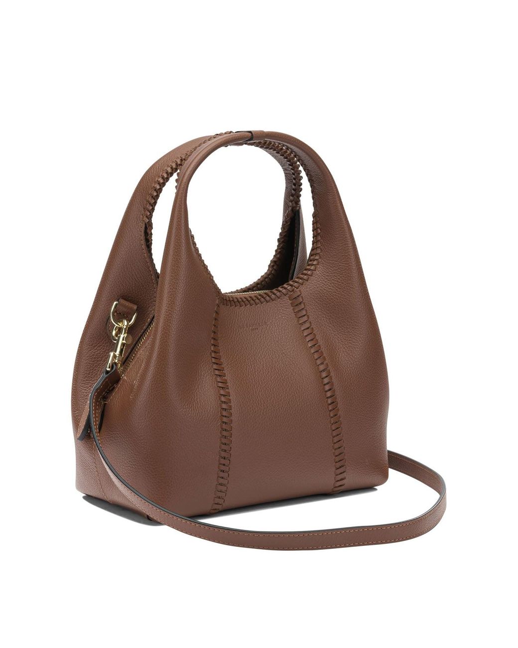 Le Tanneur Brown Calf Leather Crossbody Bag