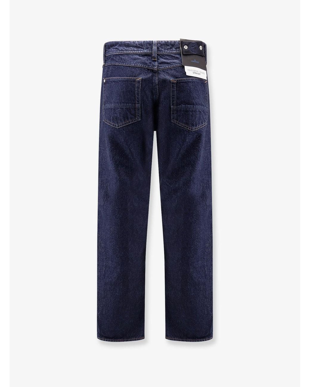 Stone Island Blue Denim Research Selvedge Jeans for men