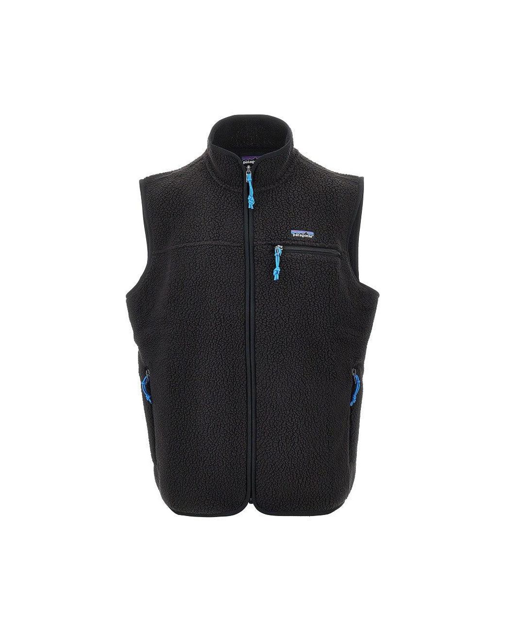 Patagonia Black 'Retro' Fleece Vest for men