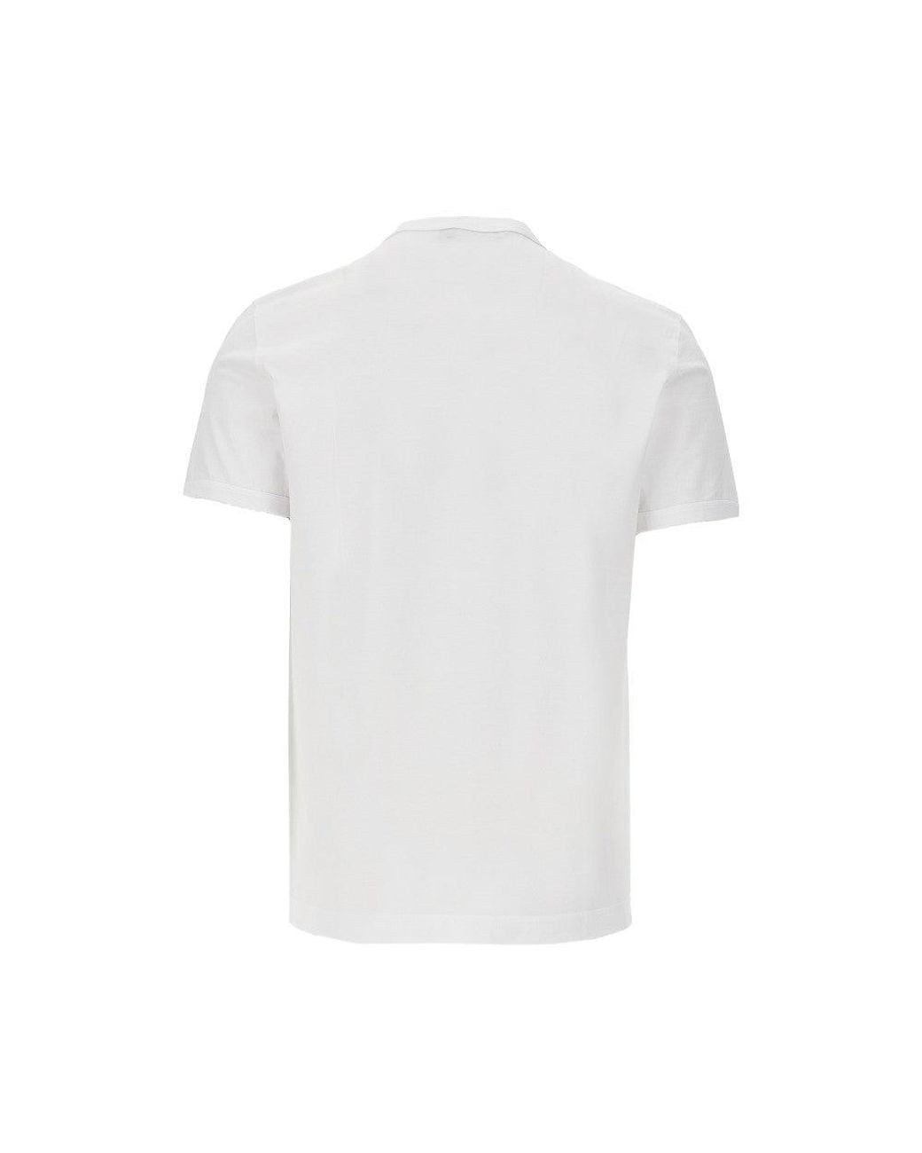 Dolce & Gabbana White Dolce&Gabbana Logo Plate T-Shirt for men