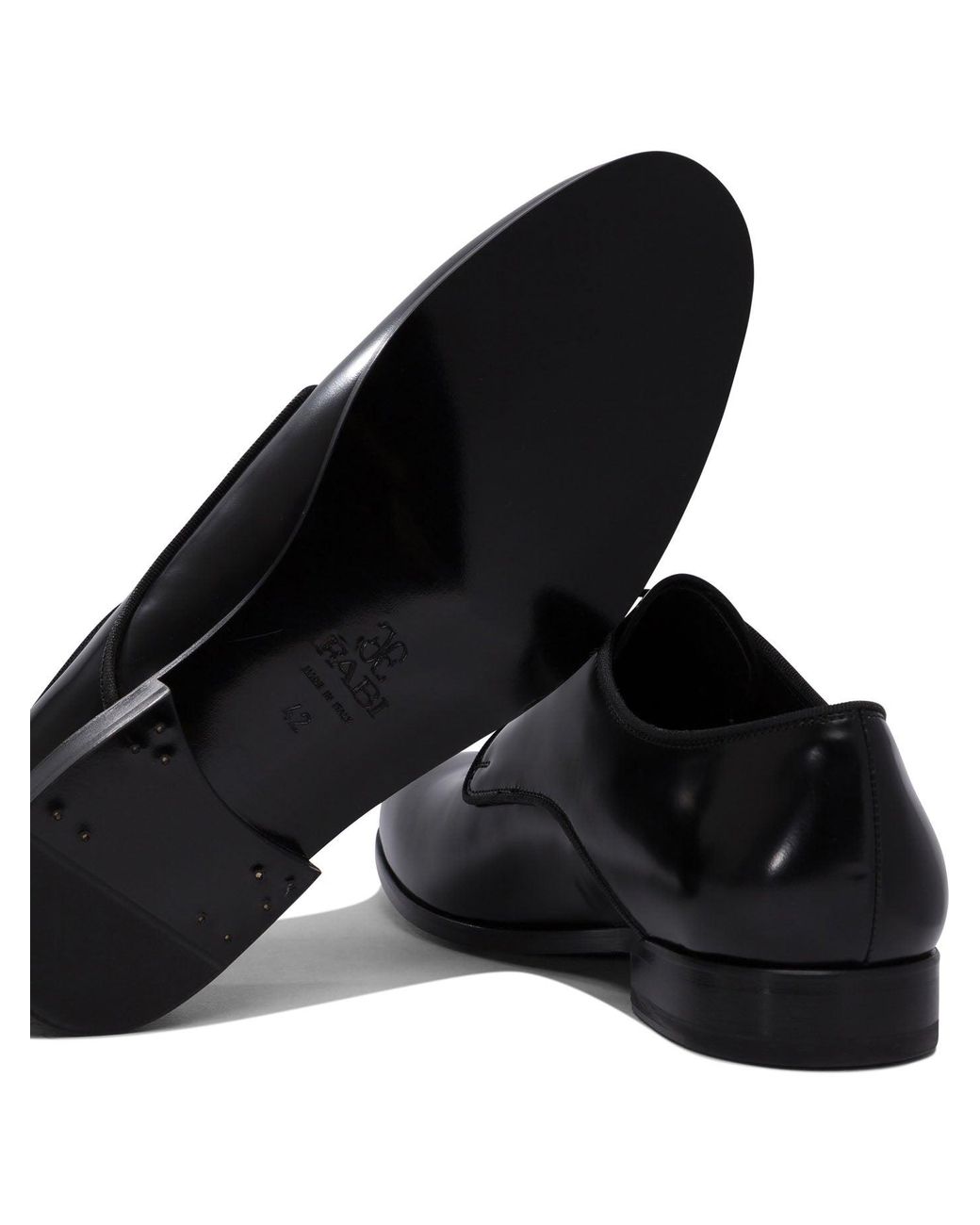 Fabi Black Lace-Up Shoes for men