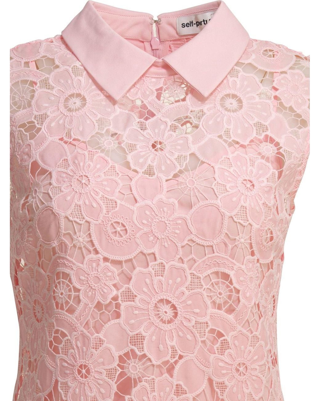 Self-Portrait Pink Short A-Line Dress