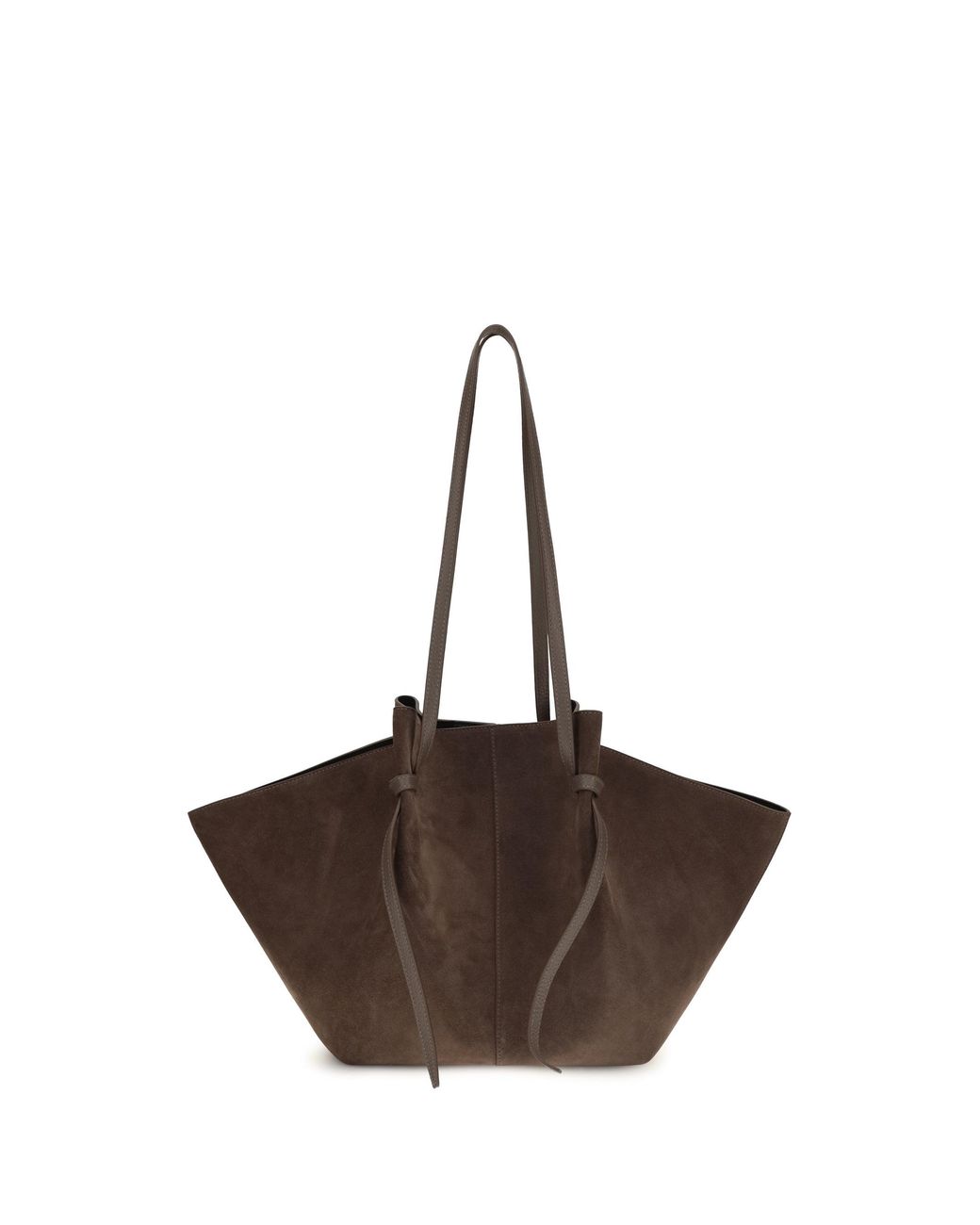 Yuzefi Brown Shoulder Bag Mochi Suede