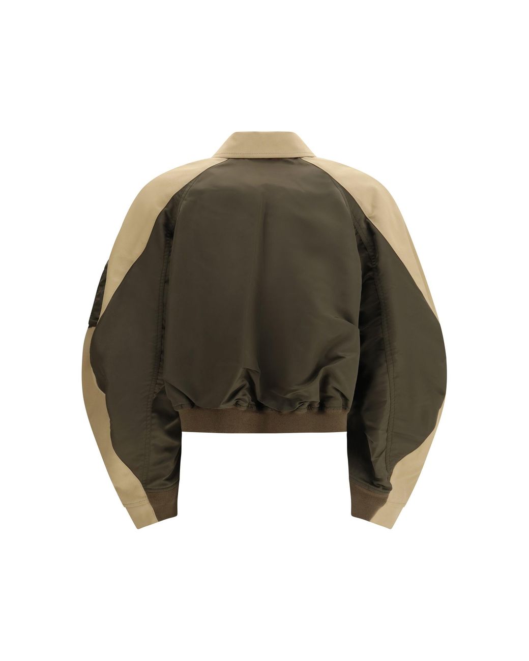 Sacai Metallic Cotton And Nylon Bomber Jacke