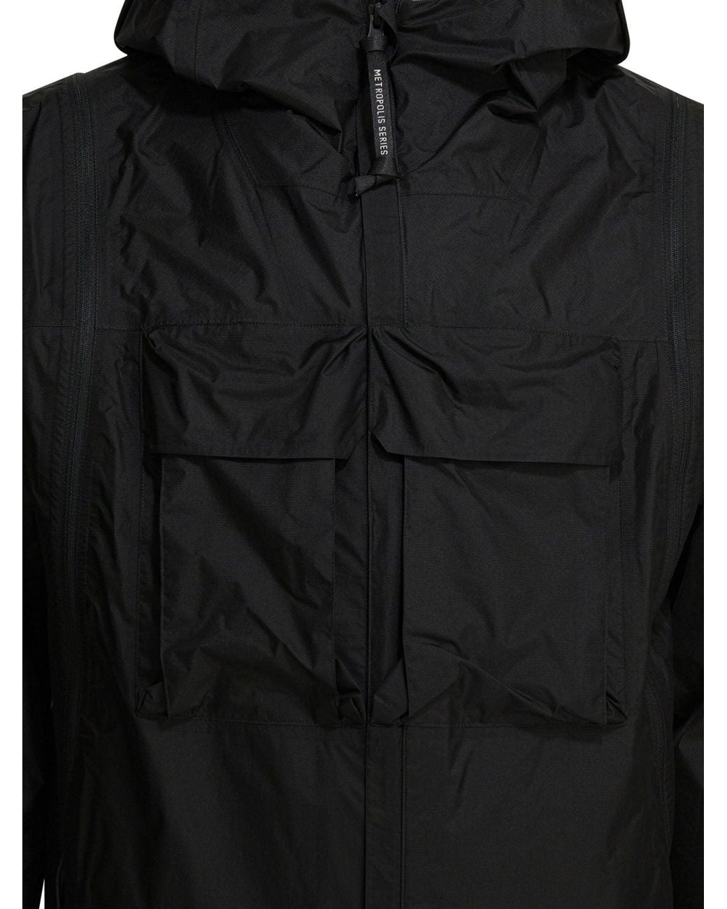 C P Company Metropolis Transformable Jackets And Coats Black for men