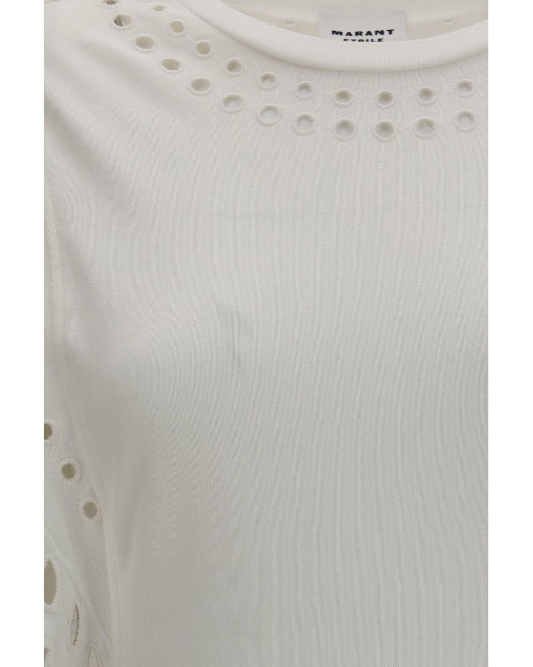 Isabel Marant Gray Marant Etoile Orlane Cotton And Broderie Orlane Dress