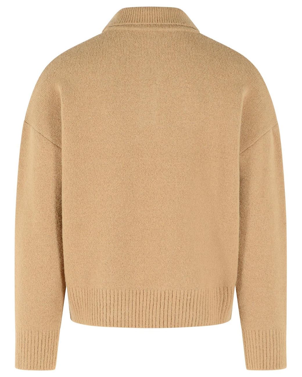 AMI Natural Ami De Cœur Polo Shirt Alpaca