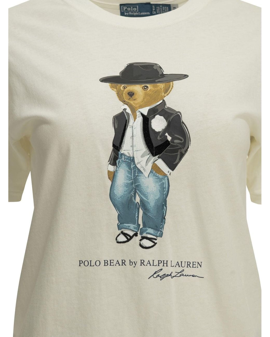 Polo Ralph Lauren White Holiday Polo Bear T-Shirt