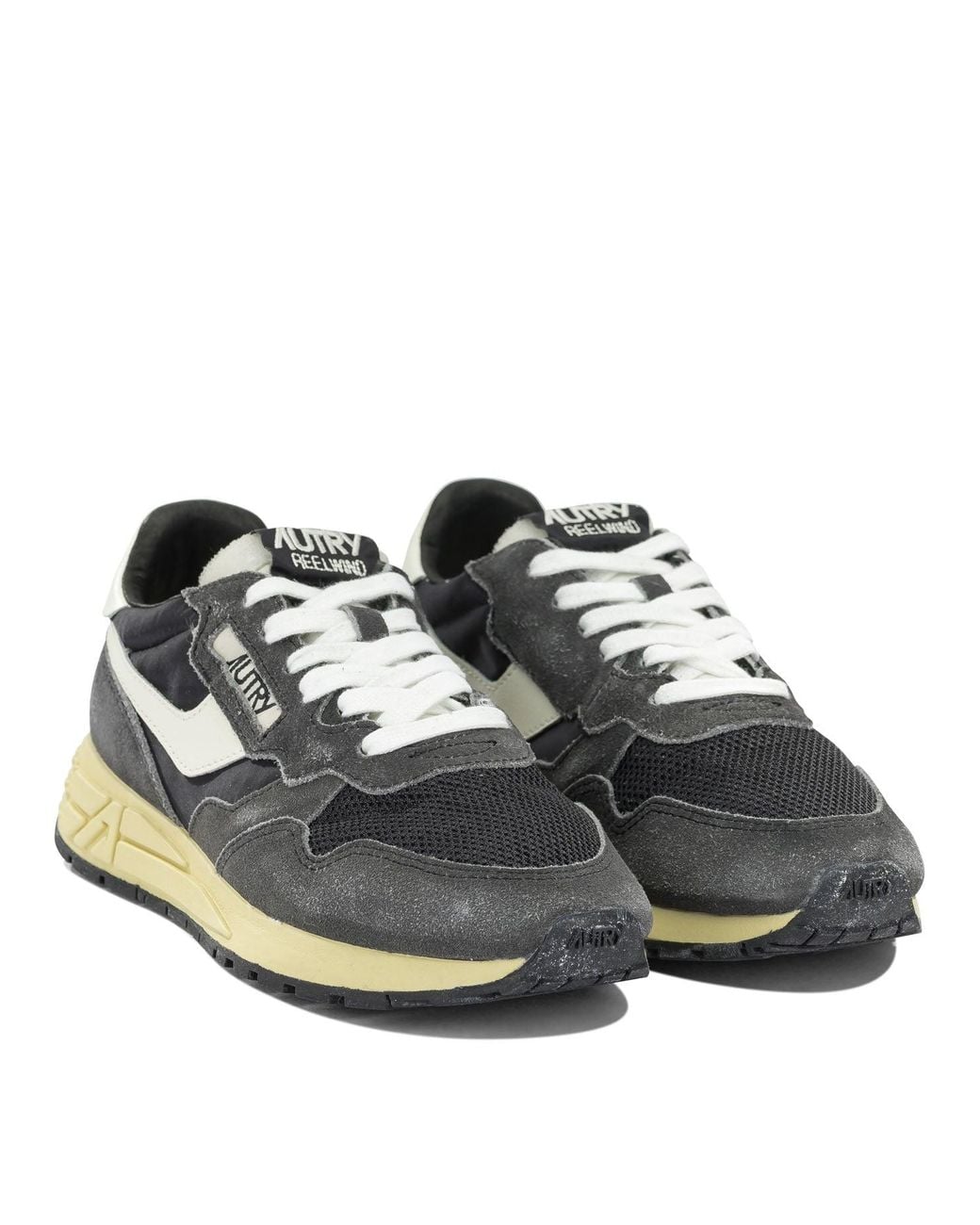Autry Gray "Reelwind" Low-Top Sneakers