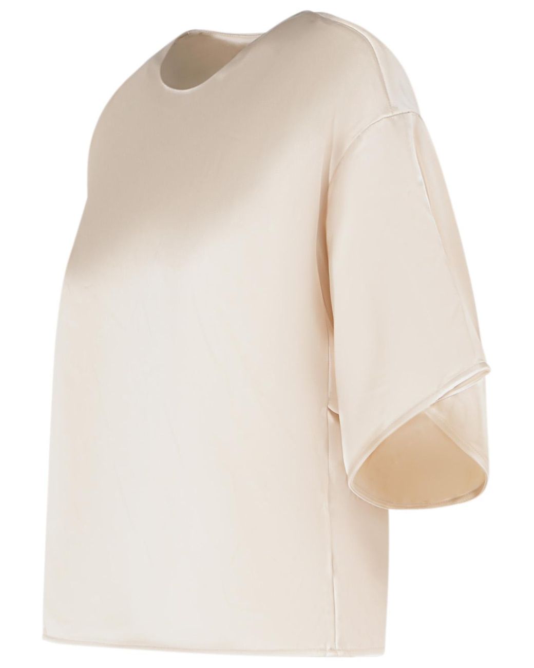 Jonathan Simkhai White Acetate Blend Top Ivory