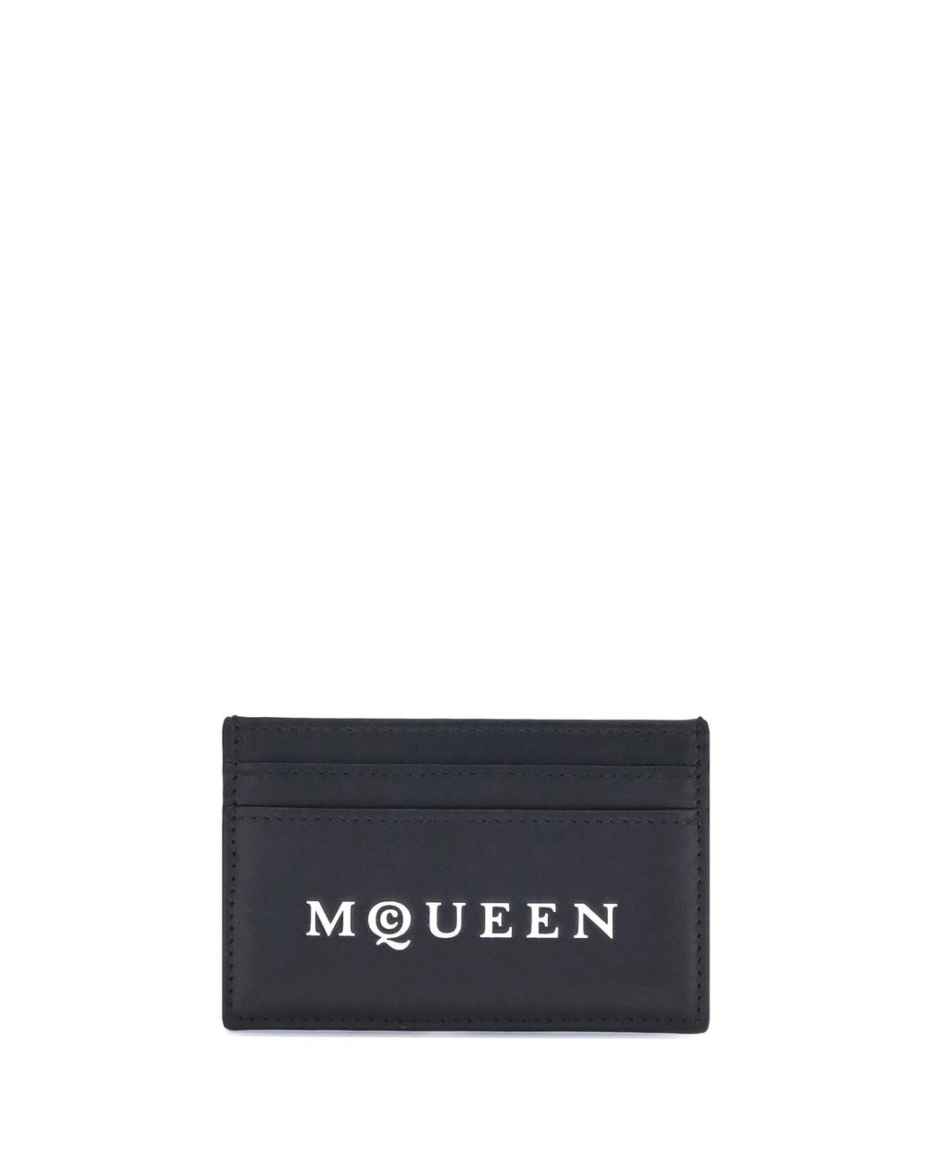 McQueen Blue Logoed Card Holder for men