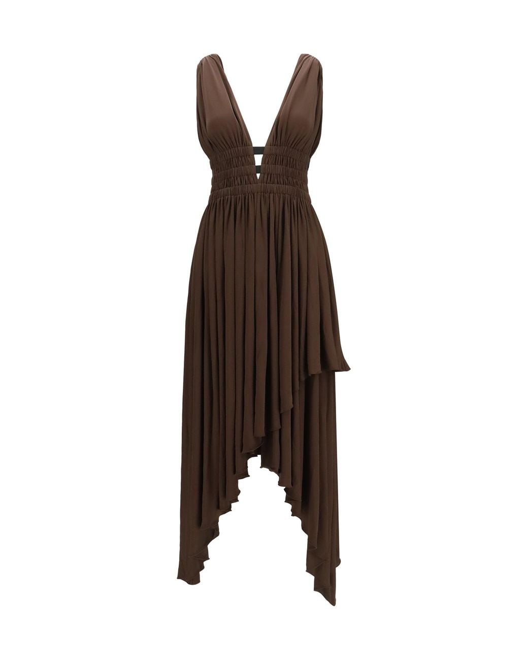 Alaïa Brown Alaïa Deesse Dress