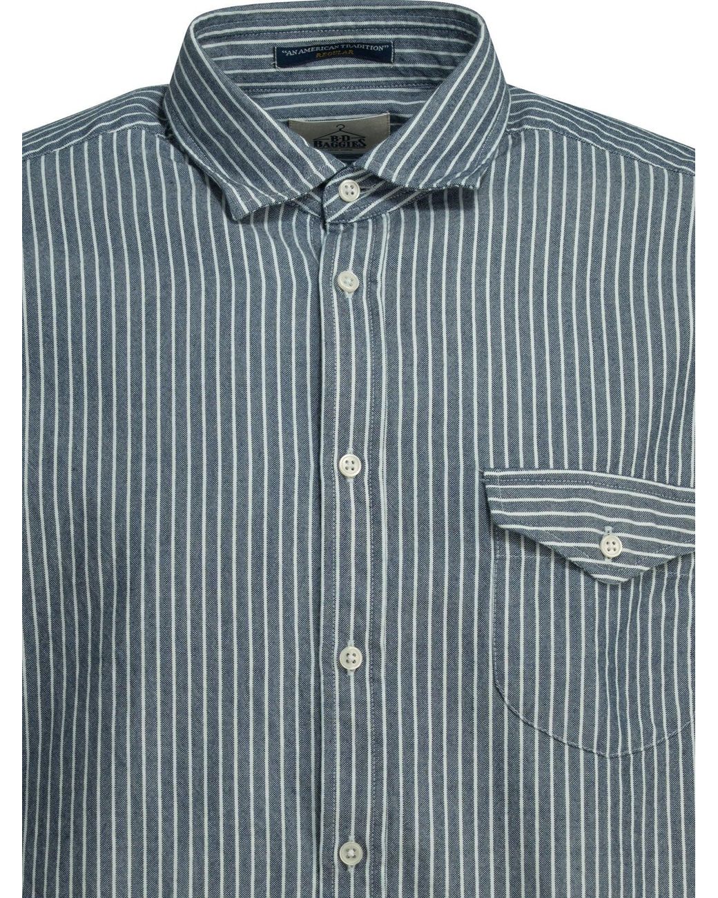 B.D. Baggies Blue "Bradford" Casual Shirt