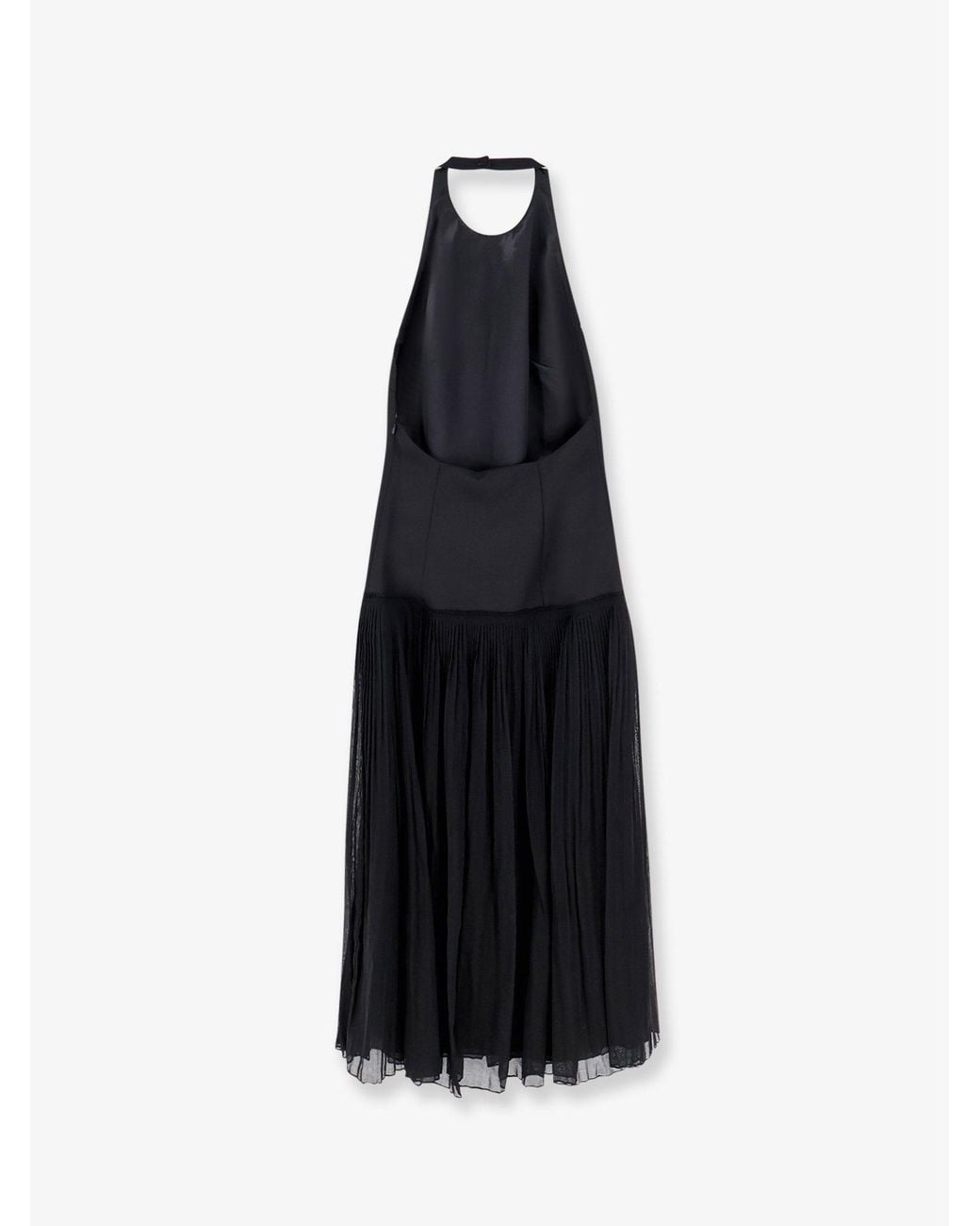 Rohe Black Dress Pleated Long