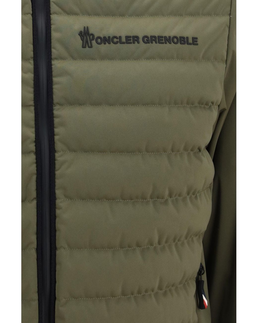Moncler Green Zipped Down Jacket Dark for men