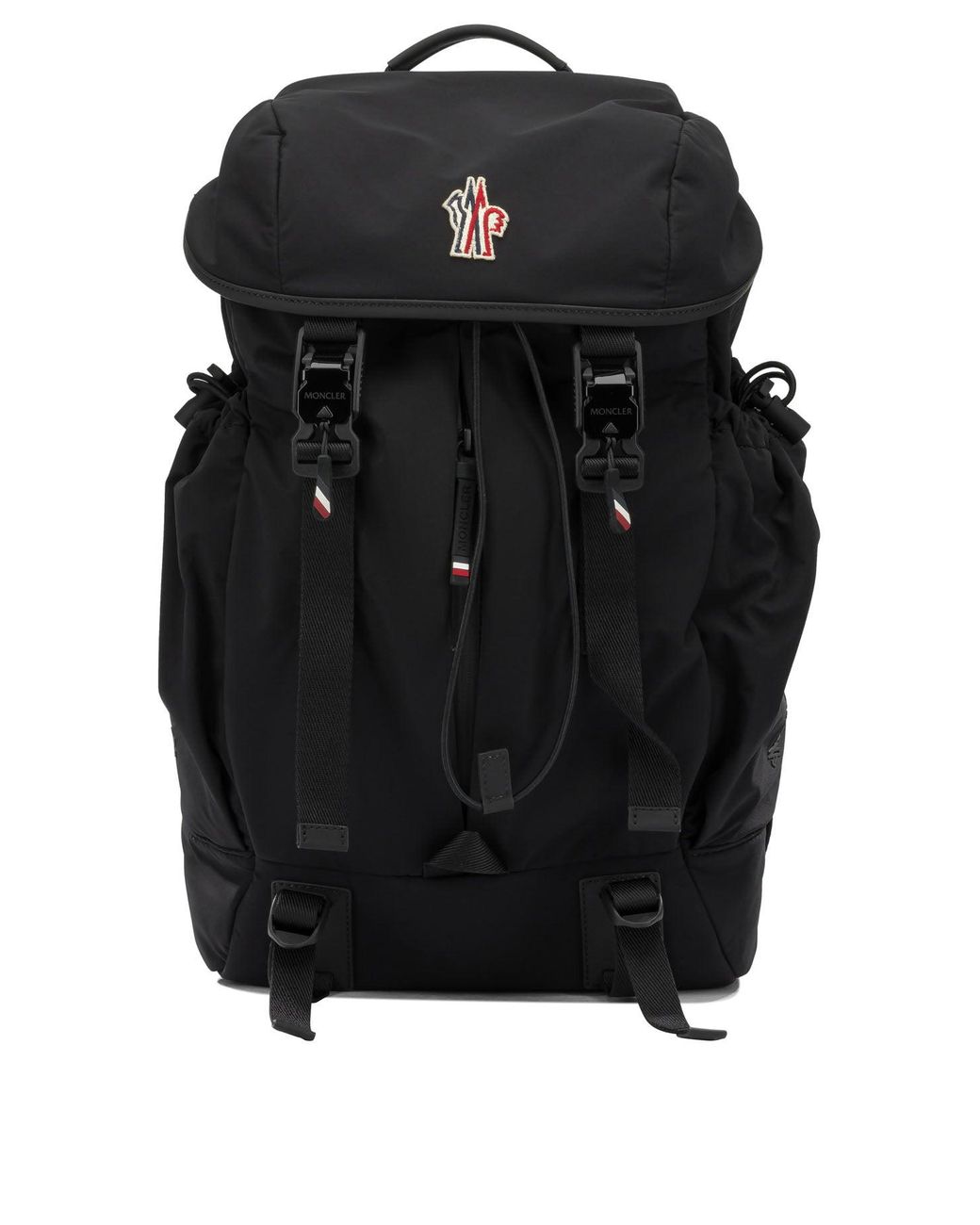 Moncler Black Sports Backpack With Logo