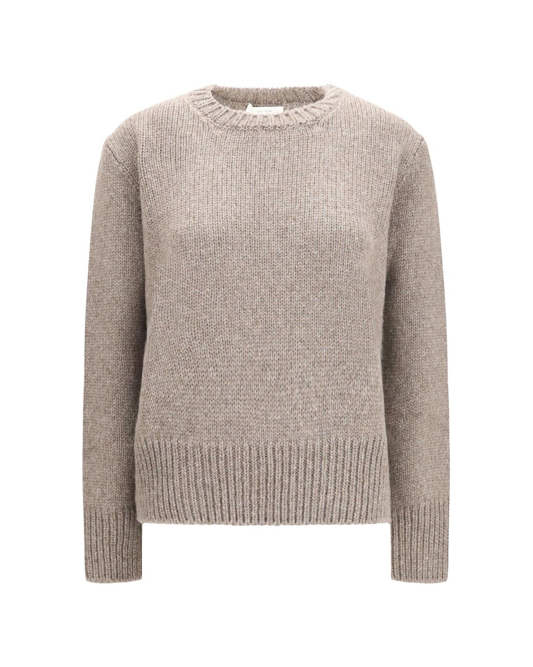 The Row Natural Pato Cashmere Sweater Taupe