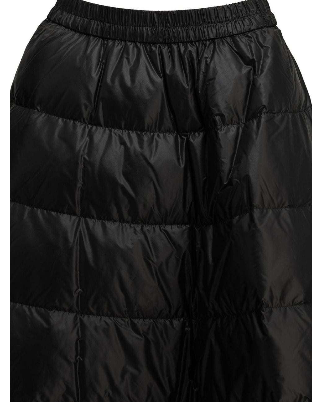 Moncler Black Padded Midi Skirt