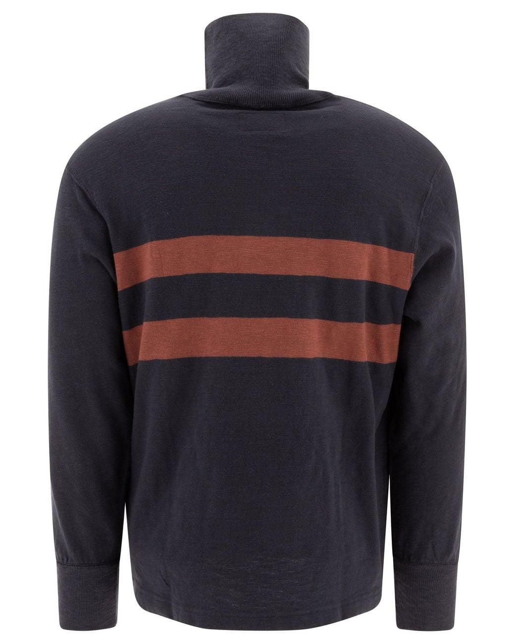 RRL Blue Cotton Turtleneck Sweater Knitwear for men