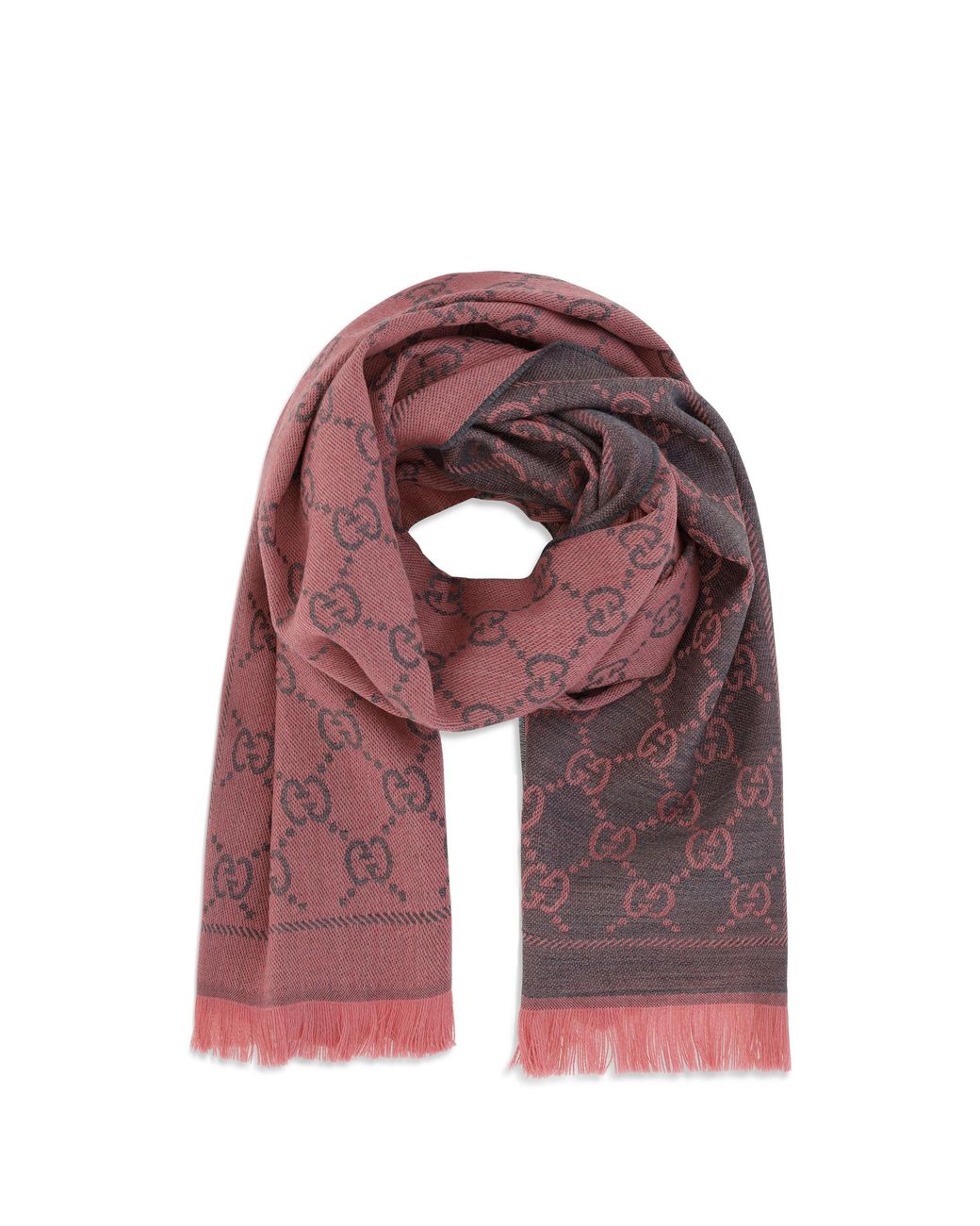 Gucci Purple Gg Scarf
