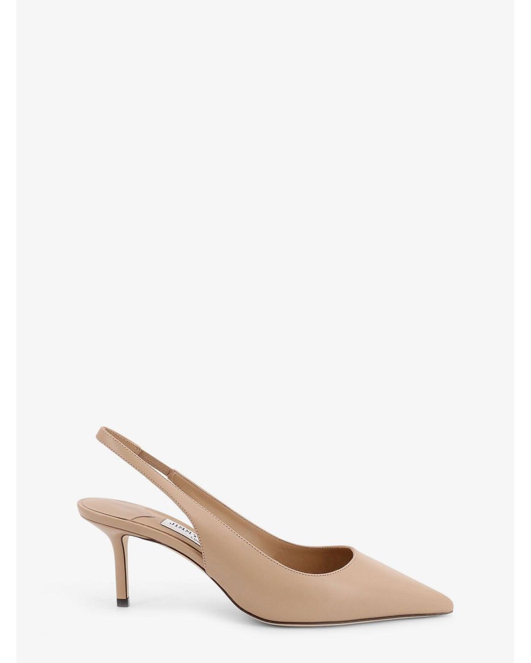 Jimmy Choo Natural Love 95 Leatther Slingback Decollete