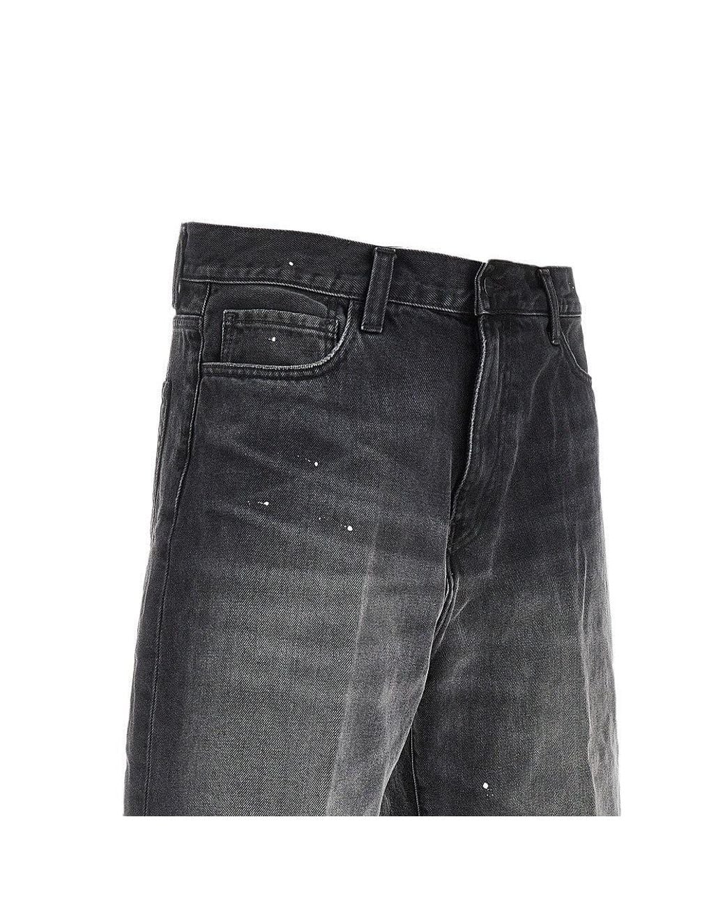 Carhartt Gray 'Landon' Denim Shorts for men