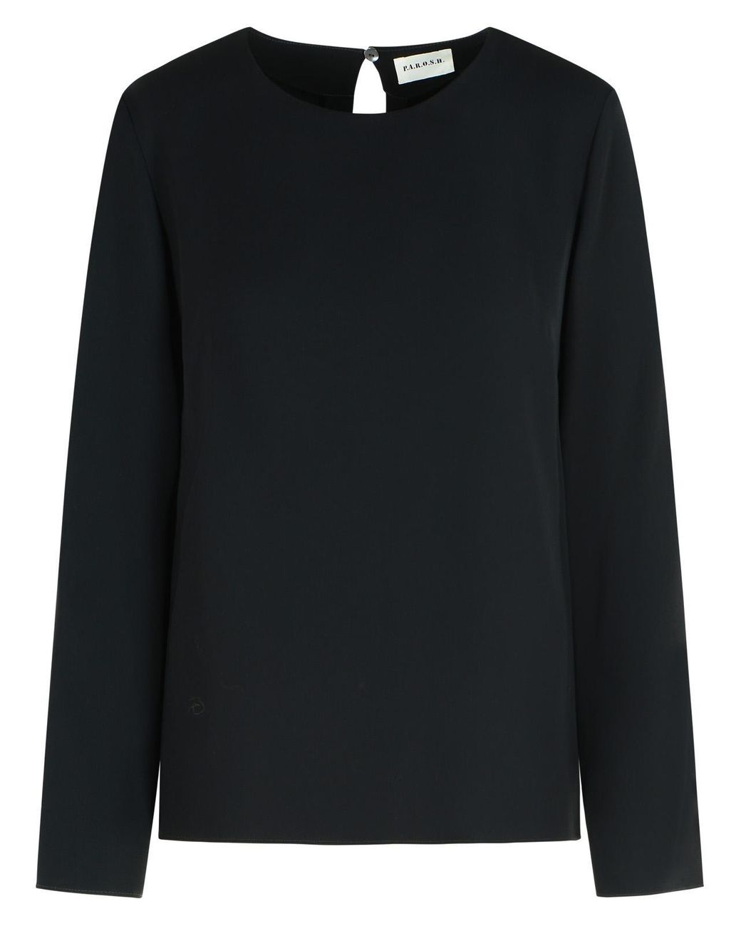 P.A.R.O.S.H. Black P.A.R.O..H. 'Poker' Polyester Blouse