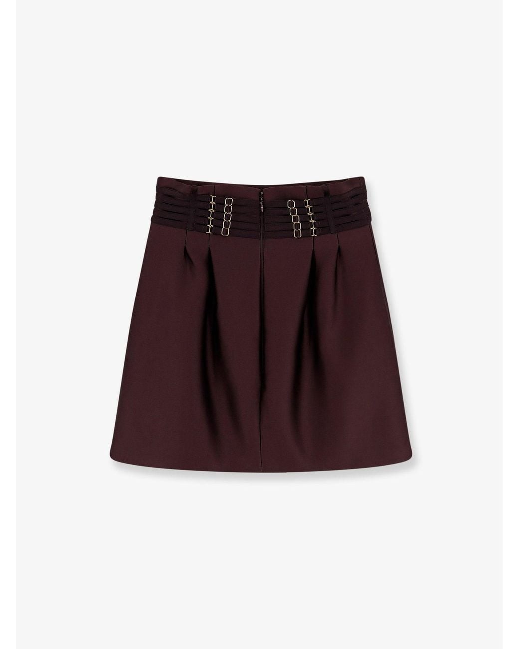Elisabetta Franchi Red Skirts Poliestere