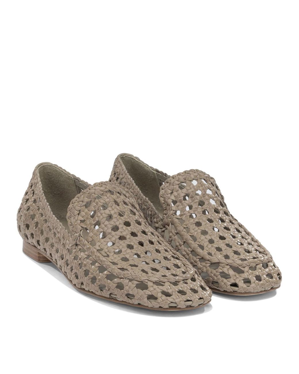 Pons Quintana Gray Leather Loafers