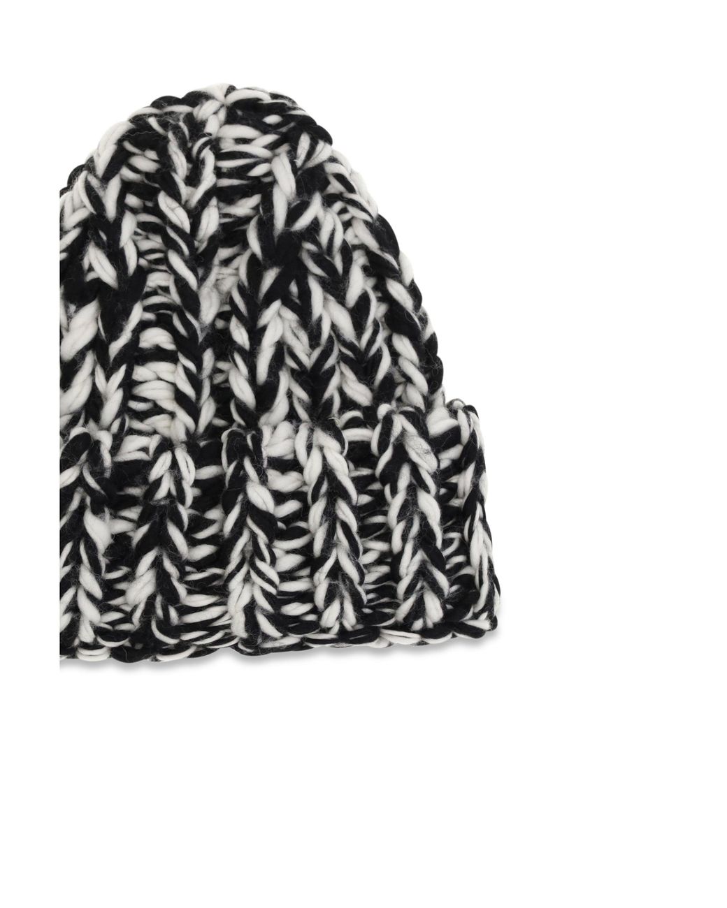 AMI White Xxl Wool Knit Beanie for men