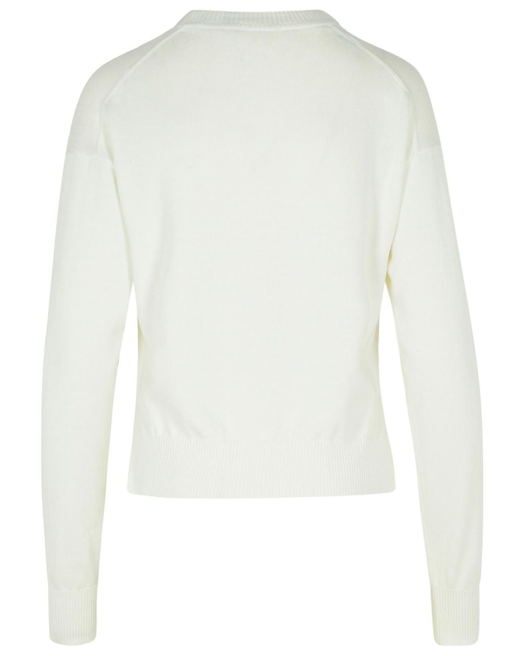 Moschino White Cotton Sweater