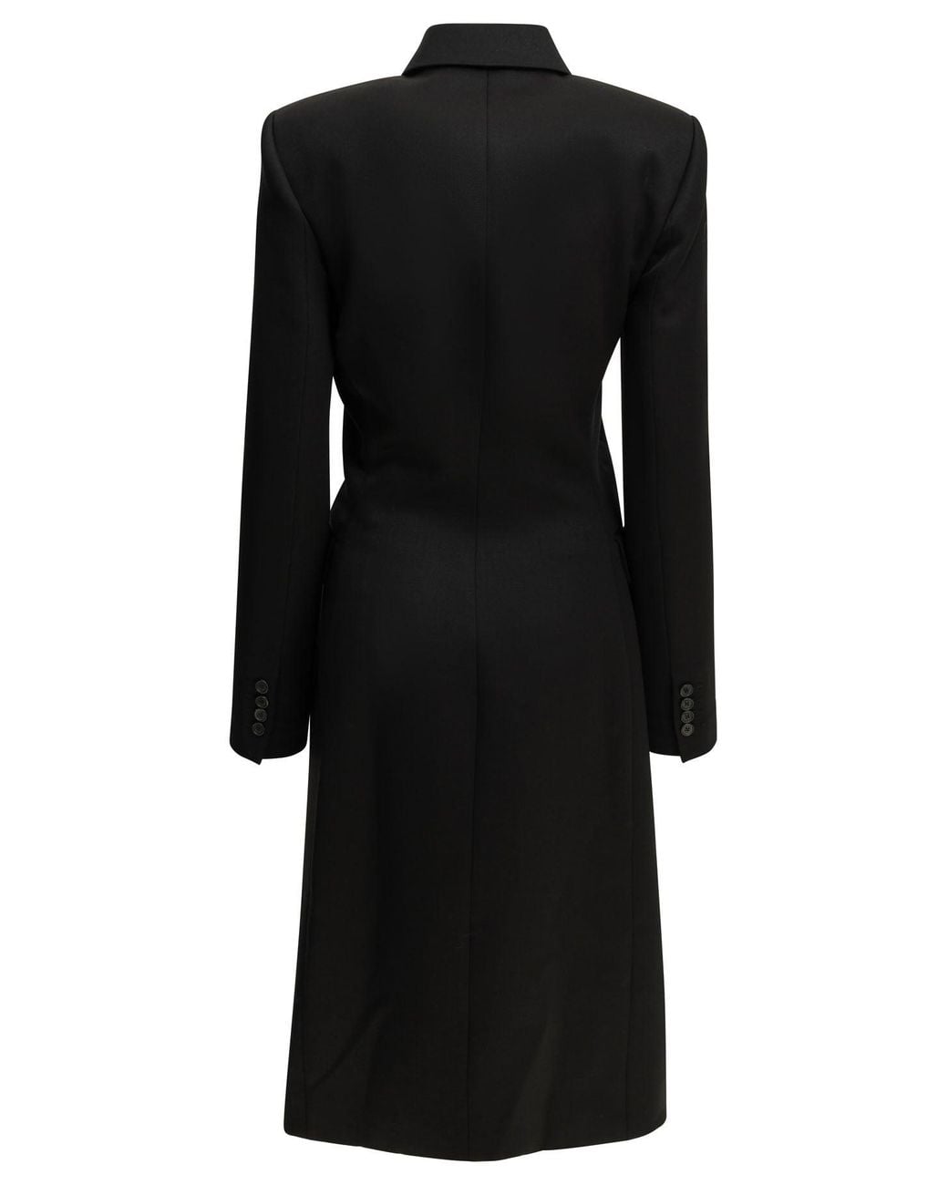 Khaite Black Rolon Long Coat