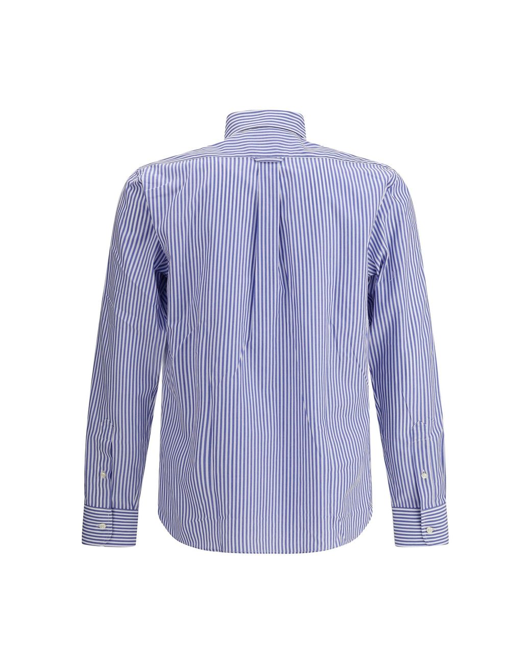 Deperlu Blue Striped Cotton Shirt for men