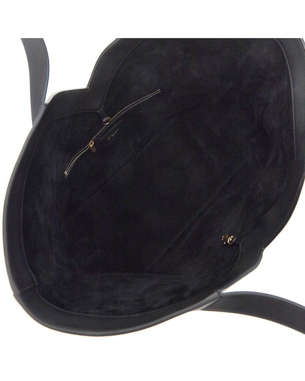 Saint Laurent Blue Leather Small 'Y' Tote Bag