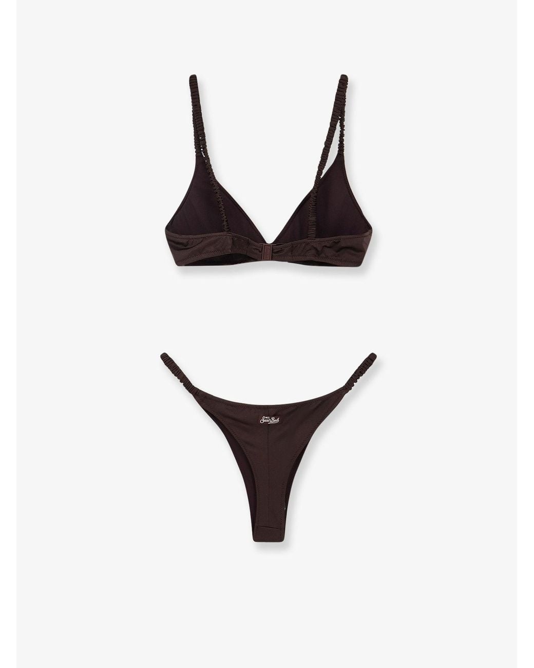 Mc2 Saint Barth Brown Moana Nylon Bikini