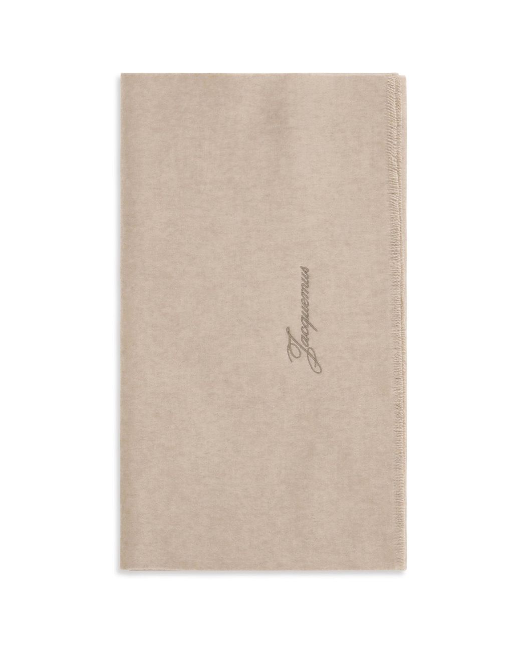 Jacquemus Natural Tailleur Wool Scarf for men