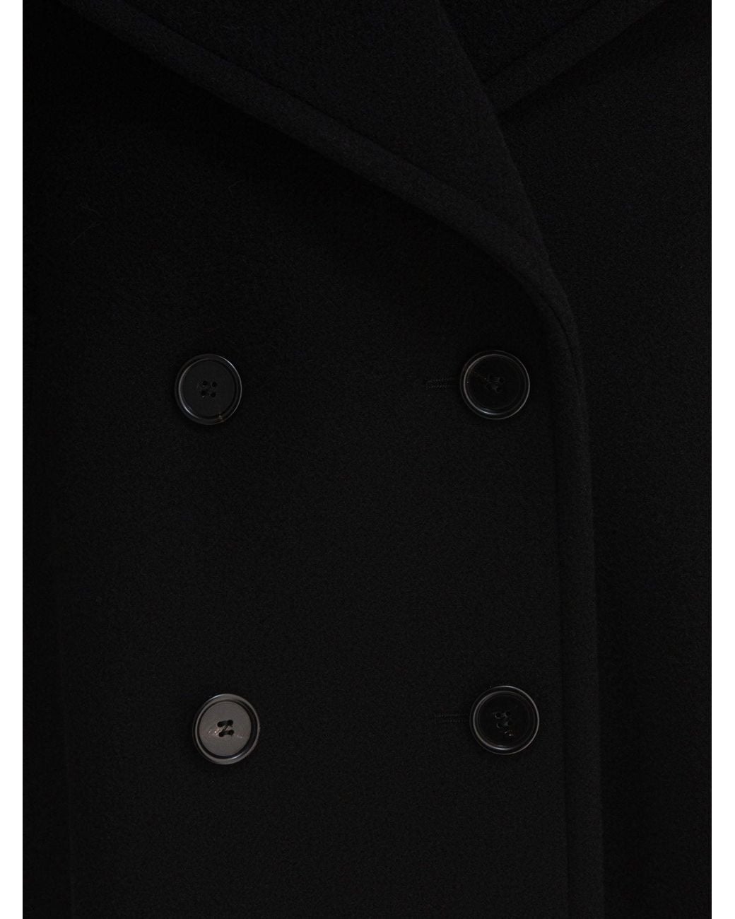 Chloé Black Chloé Short Wool Coat