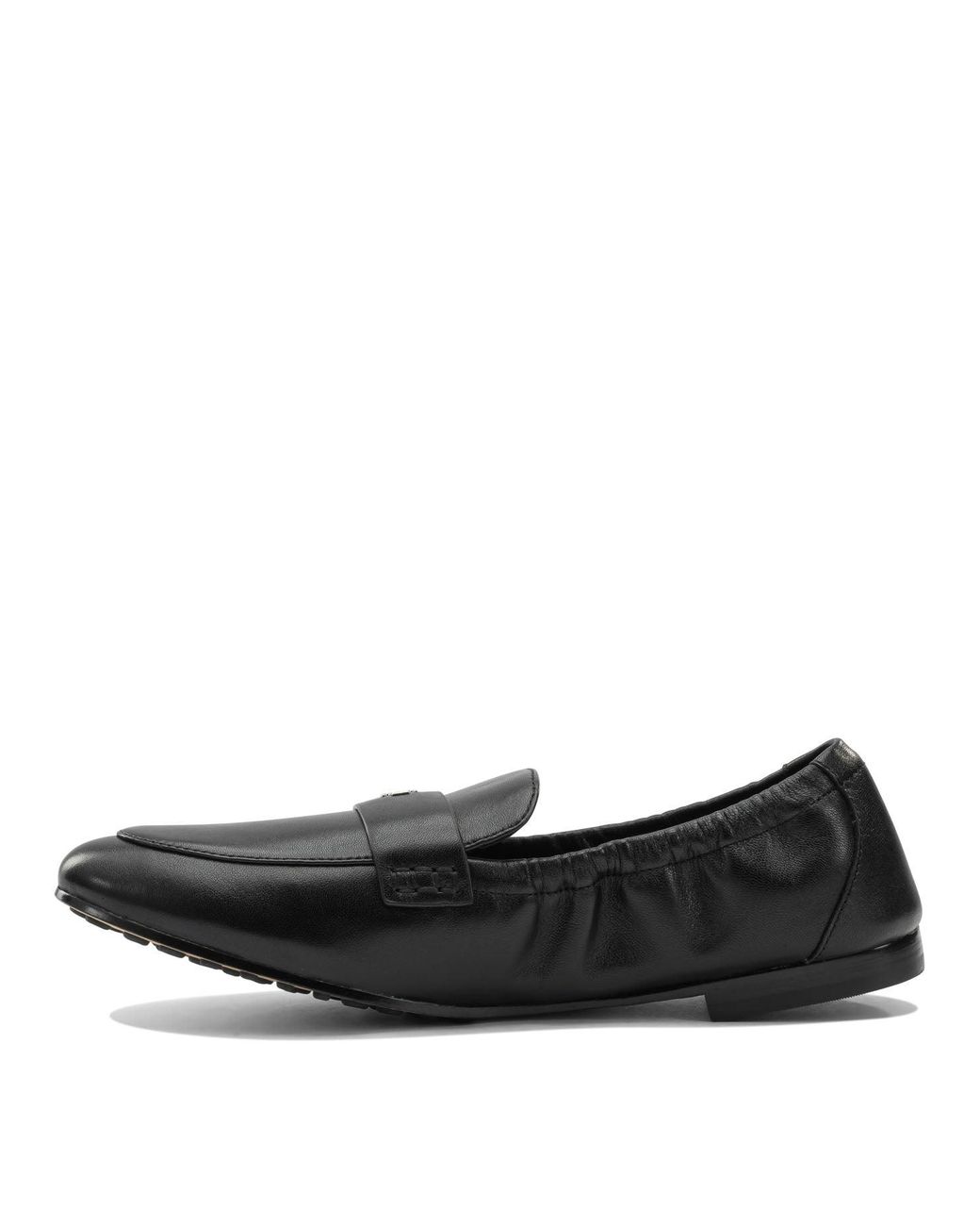Tory Burch Black Gathered Detail Loafers