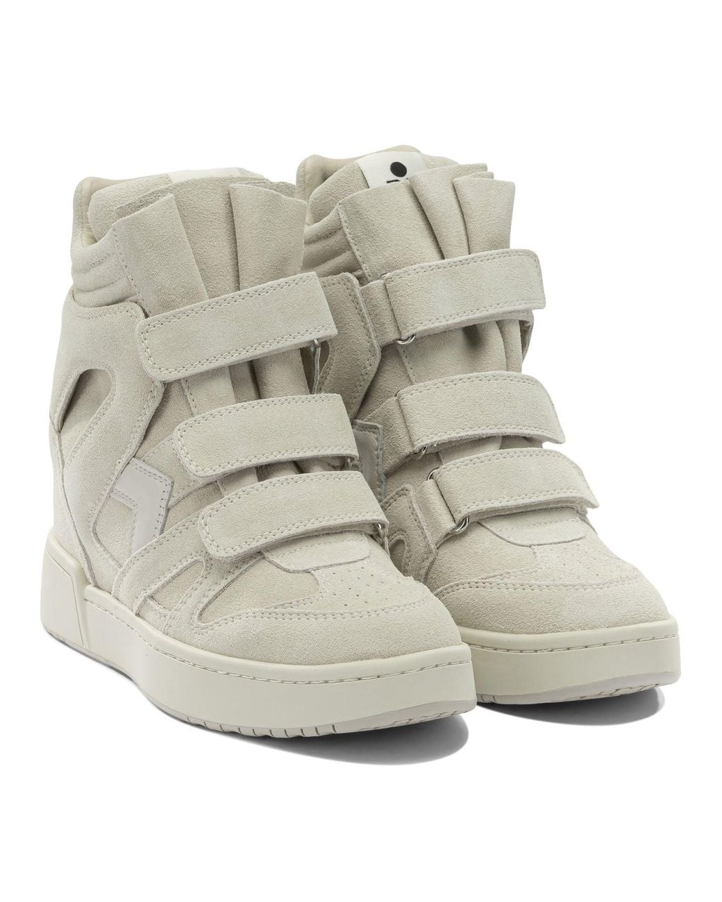 Isabel Marant Natural Im3 High-Top Leather Sneakers