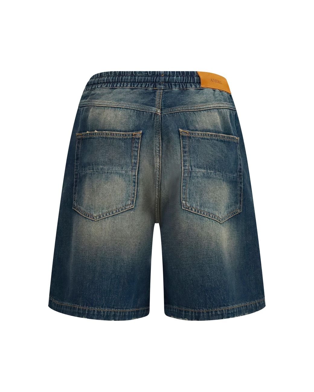 Amiri Blue Shorts Drawstring Denim for men