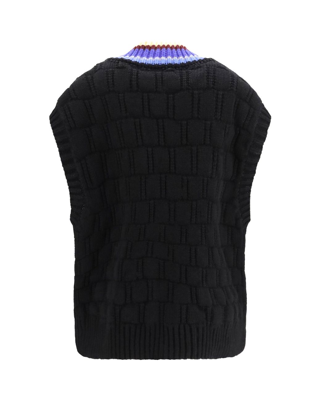 Dries Van Noten Blue V-Neck Wool And Cashmere Cardigan