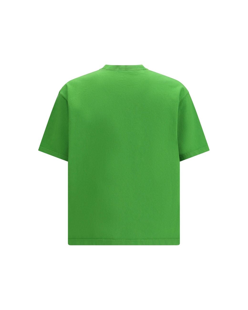 Prada Green Cotton T-Shirt for men
