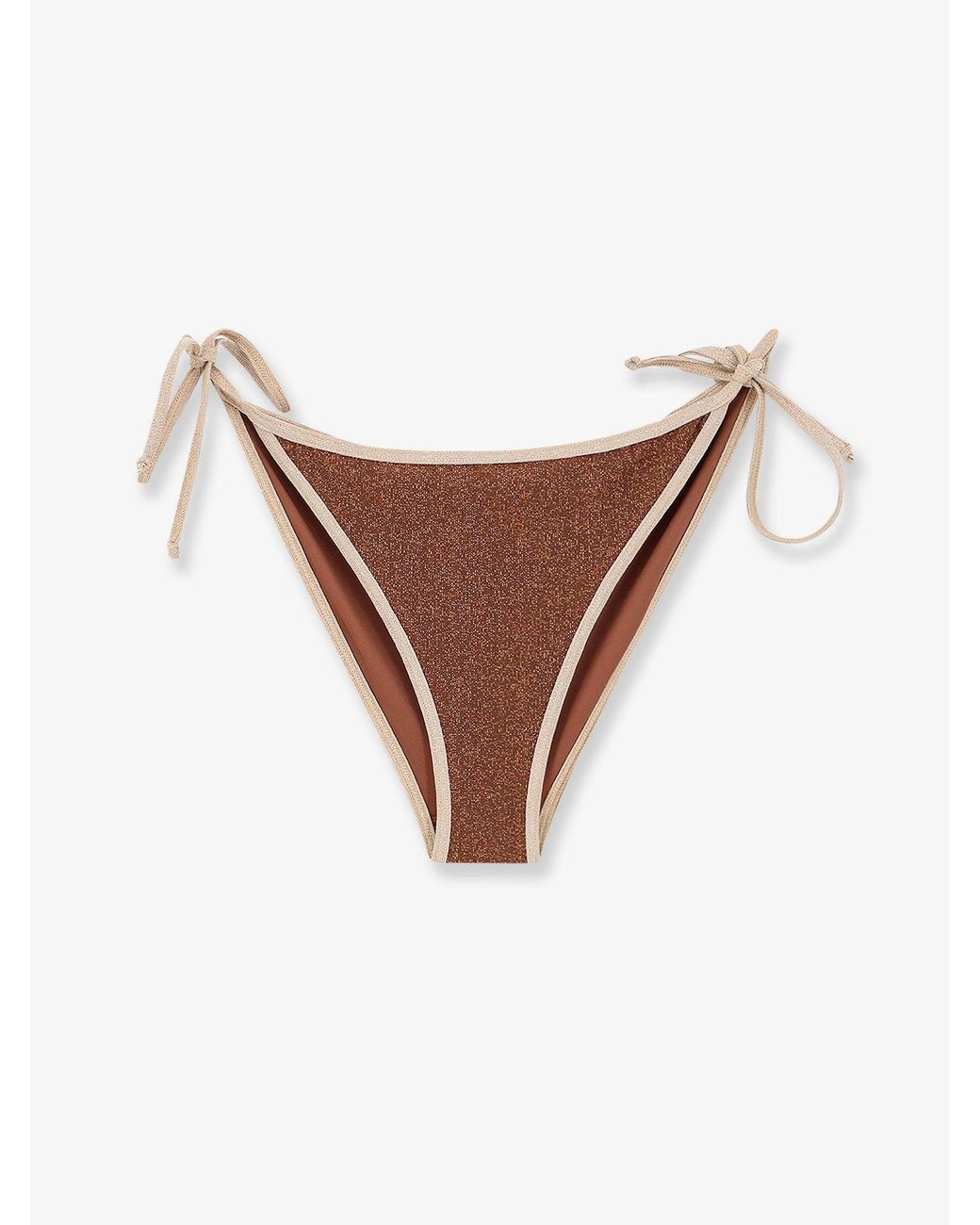 Mc2 Saint Barth White String Bikini Bottom Virgo Lurex