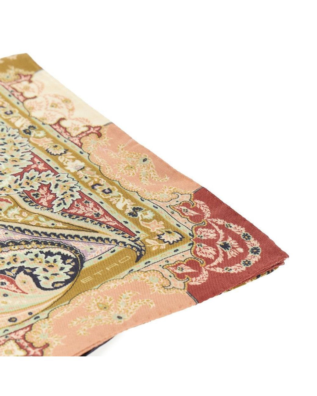 Etro Metallic Paisley Silk And Wool Shawl