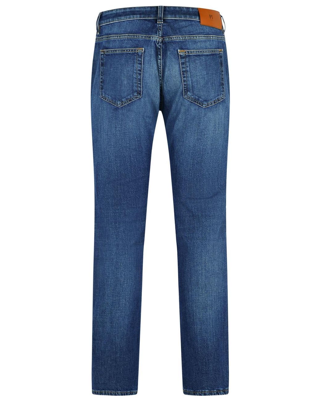 Pt05 Blue Slim Light Cotton Jeans for men
