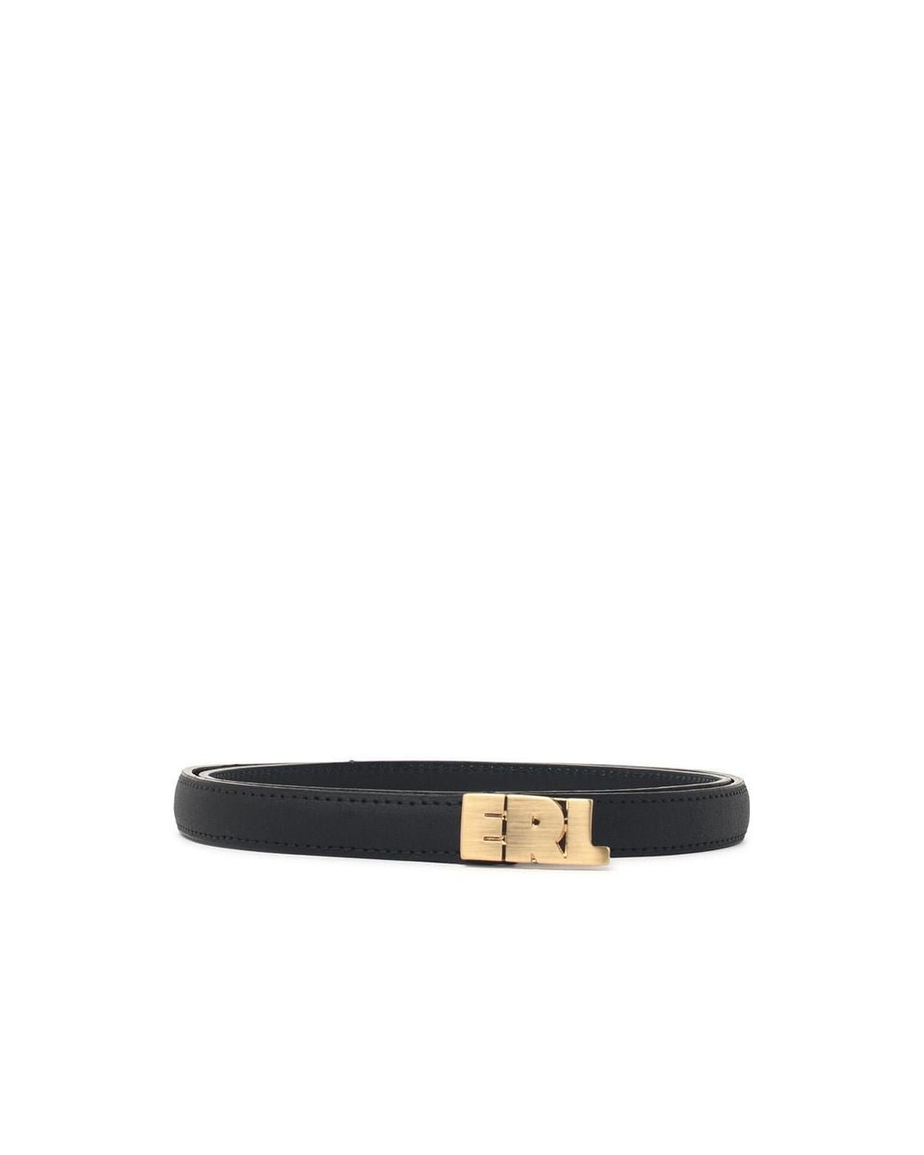ERL White Leather Belt for men