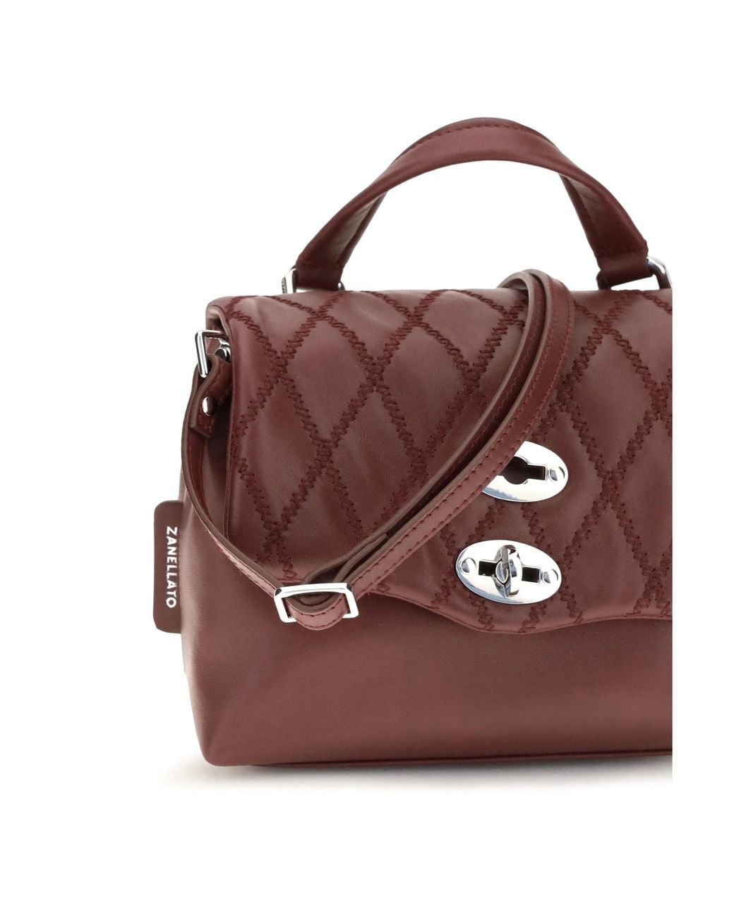 Zanellato Purple Mini Postina Tramè Leather Bag